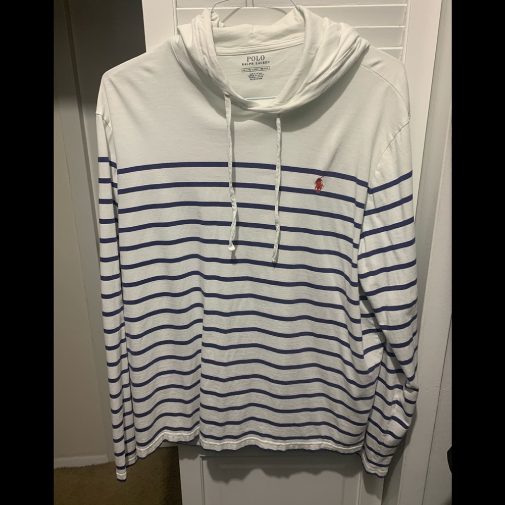 Ralph Lauren Polo long sleeve shirt with hood.